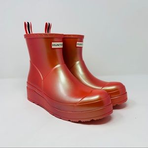 HUNTER Original Short Nebula Play Rain Boot Sz 11